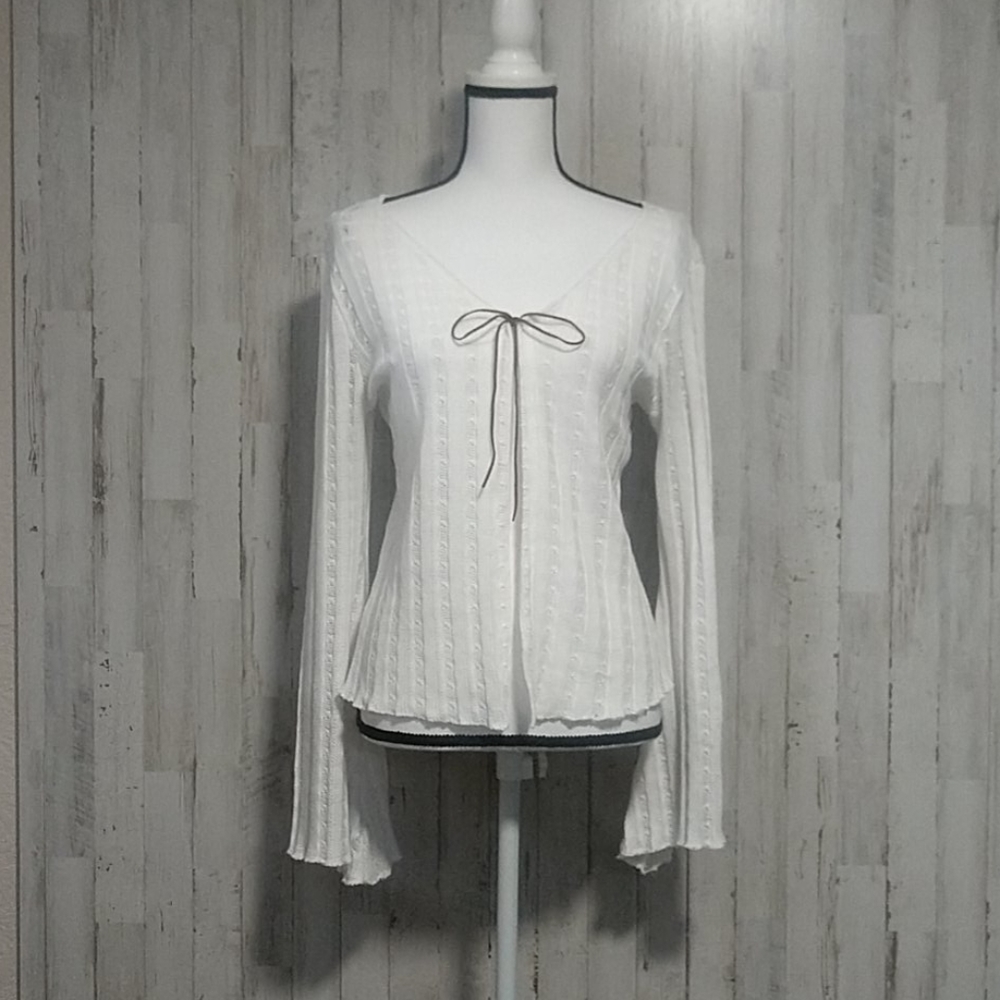 NWT Espresso White Long Sleeve Sweater